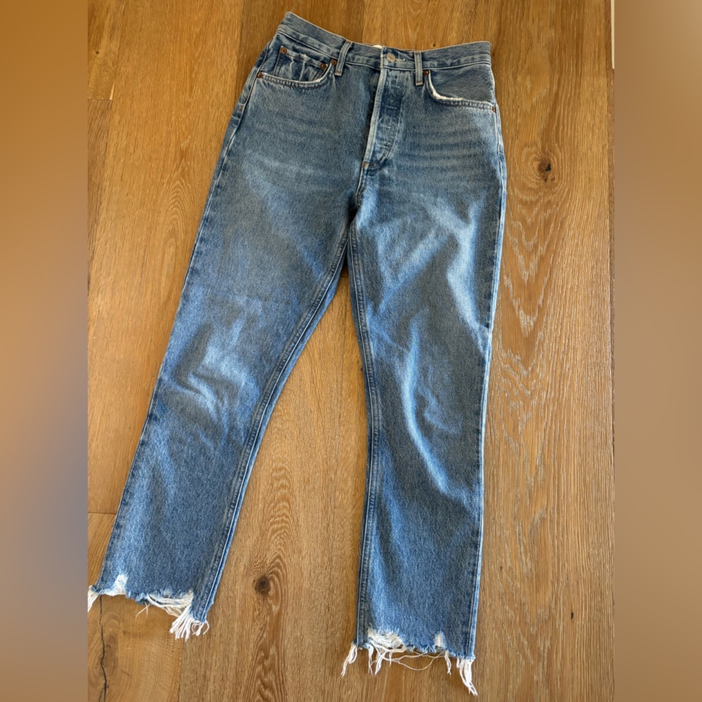 Agolde Women’s Blue Riley Jeans